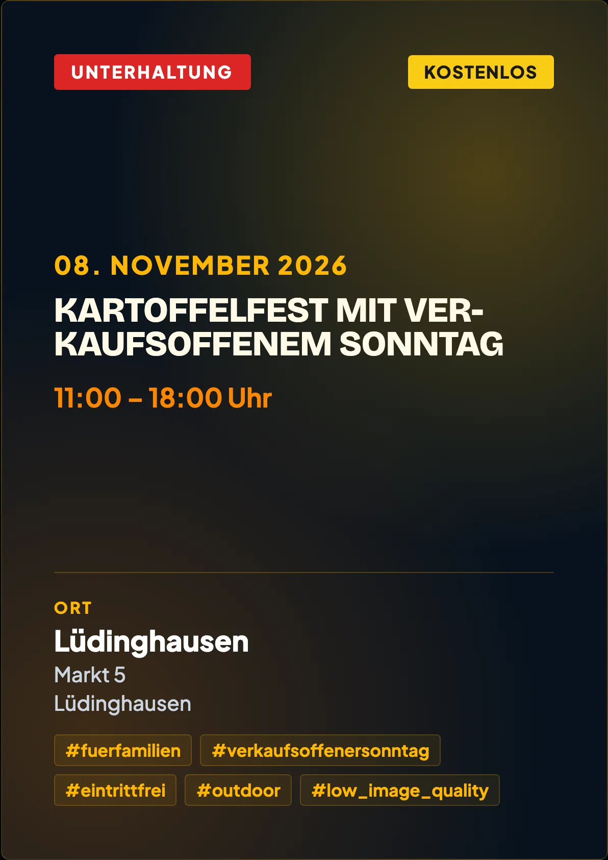 Veranstaltungsflyer