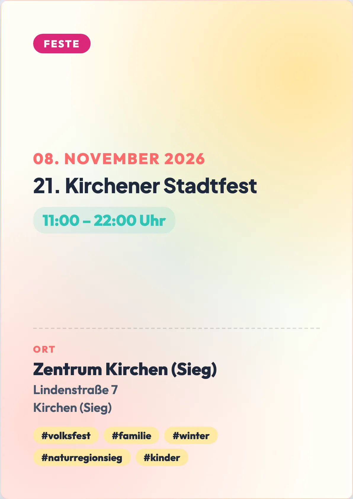 Veranstaltungsflyer