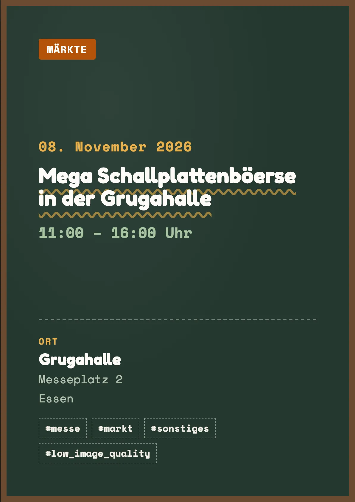 Veranstaltungsflyer