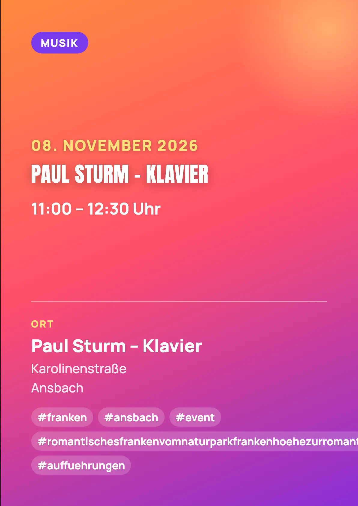 Veranstaltungsflyer