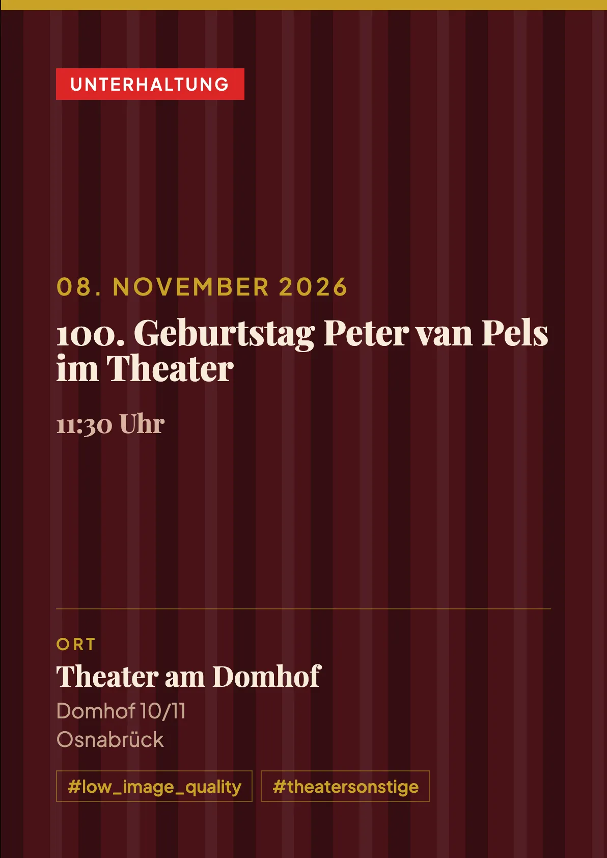 Veranstaltungsflyer