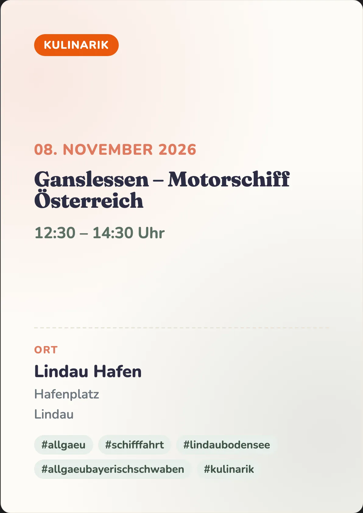 Veranstaltungsflyer