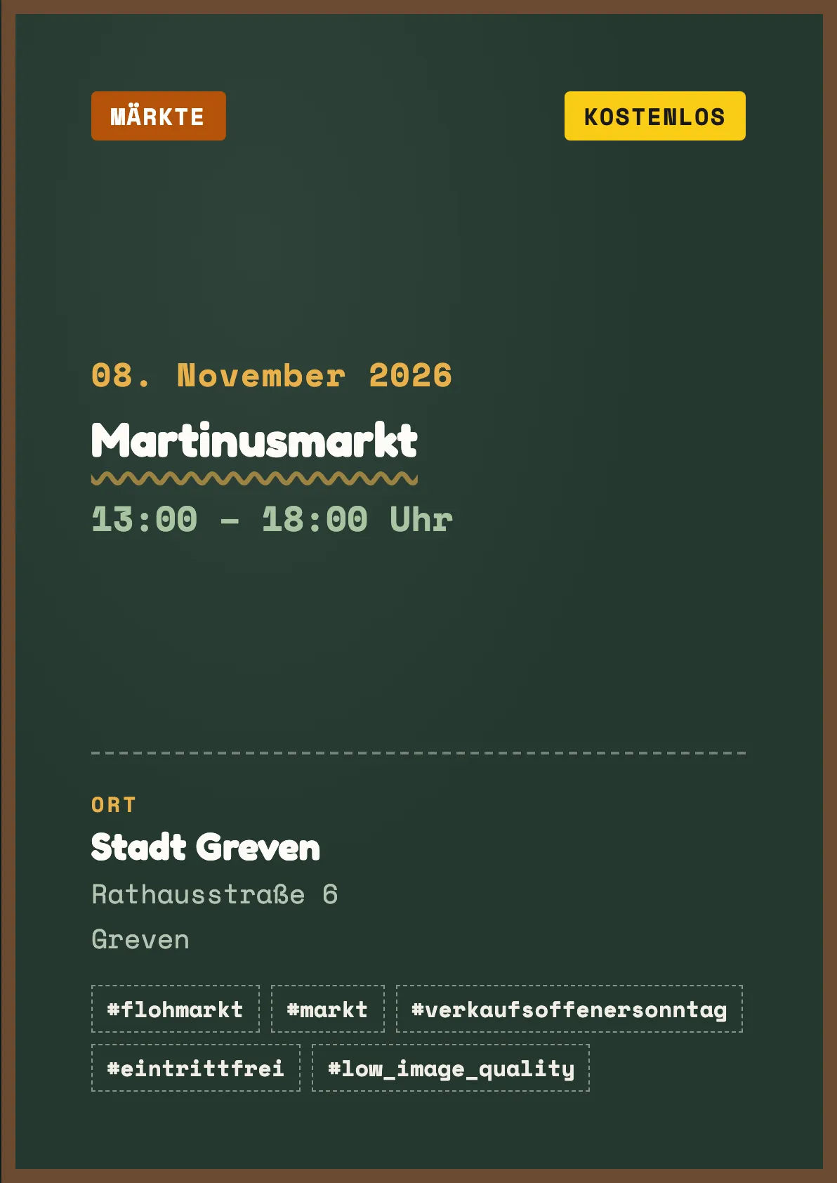 Veranstaltungsflyer