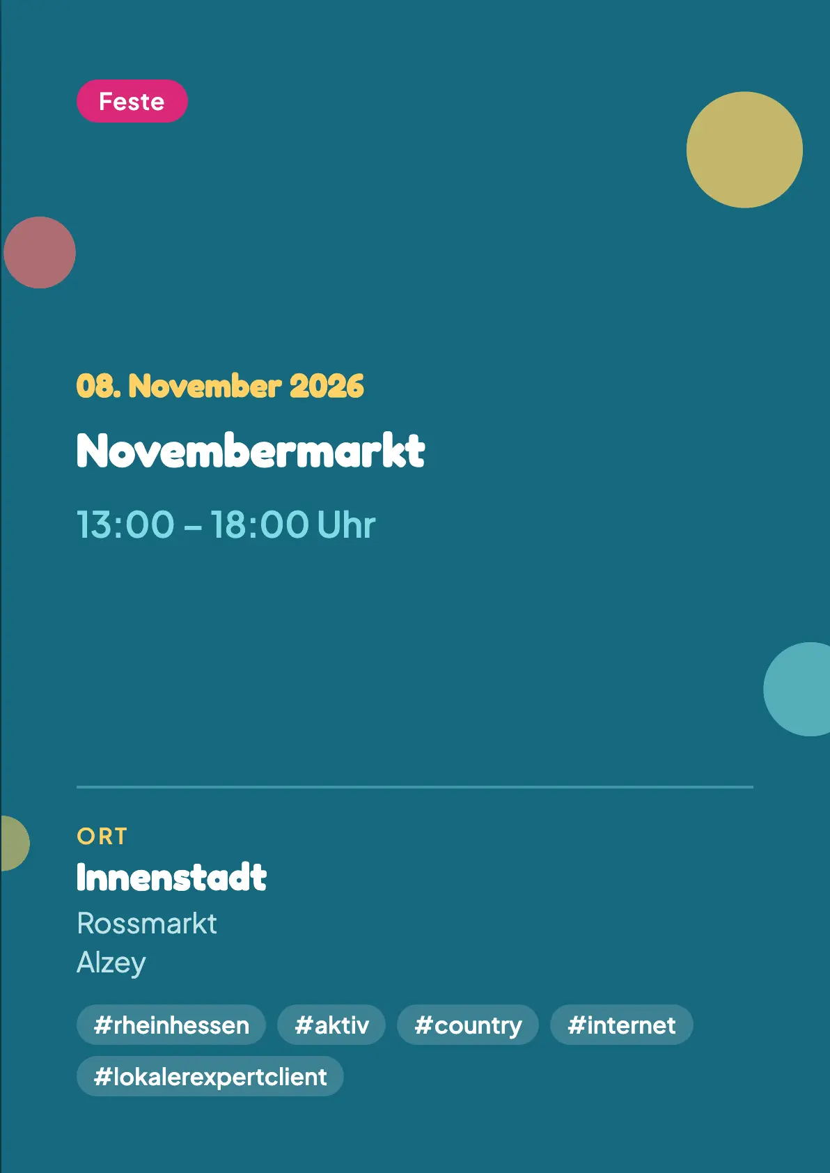 Veranstaltungsflyer