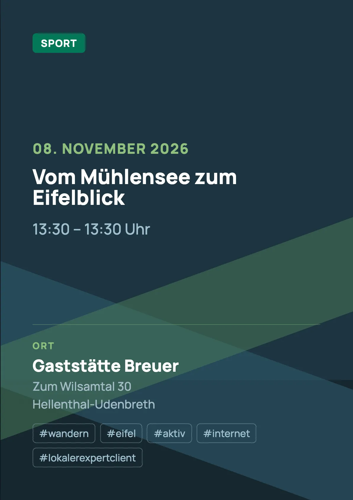 Veranstaltungsflyer