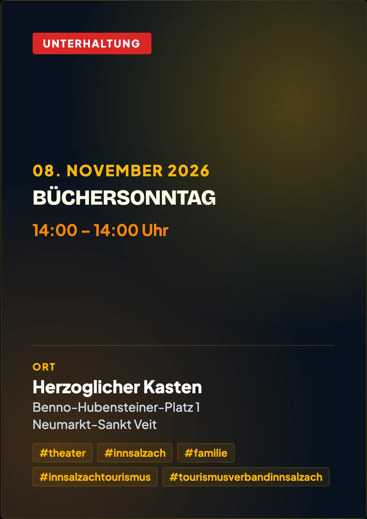 Veranstaltungsflyer