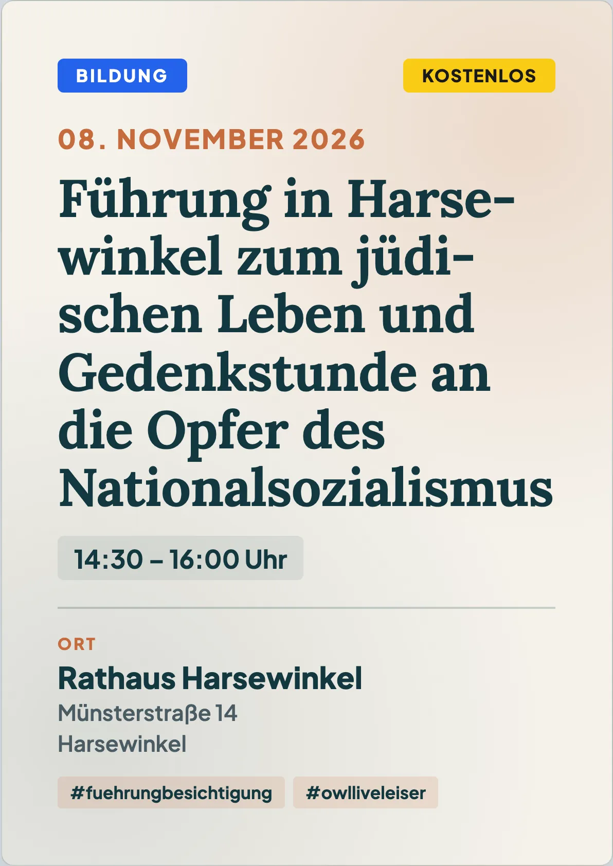 Veranstaltungsflyer