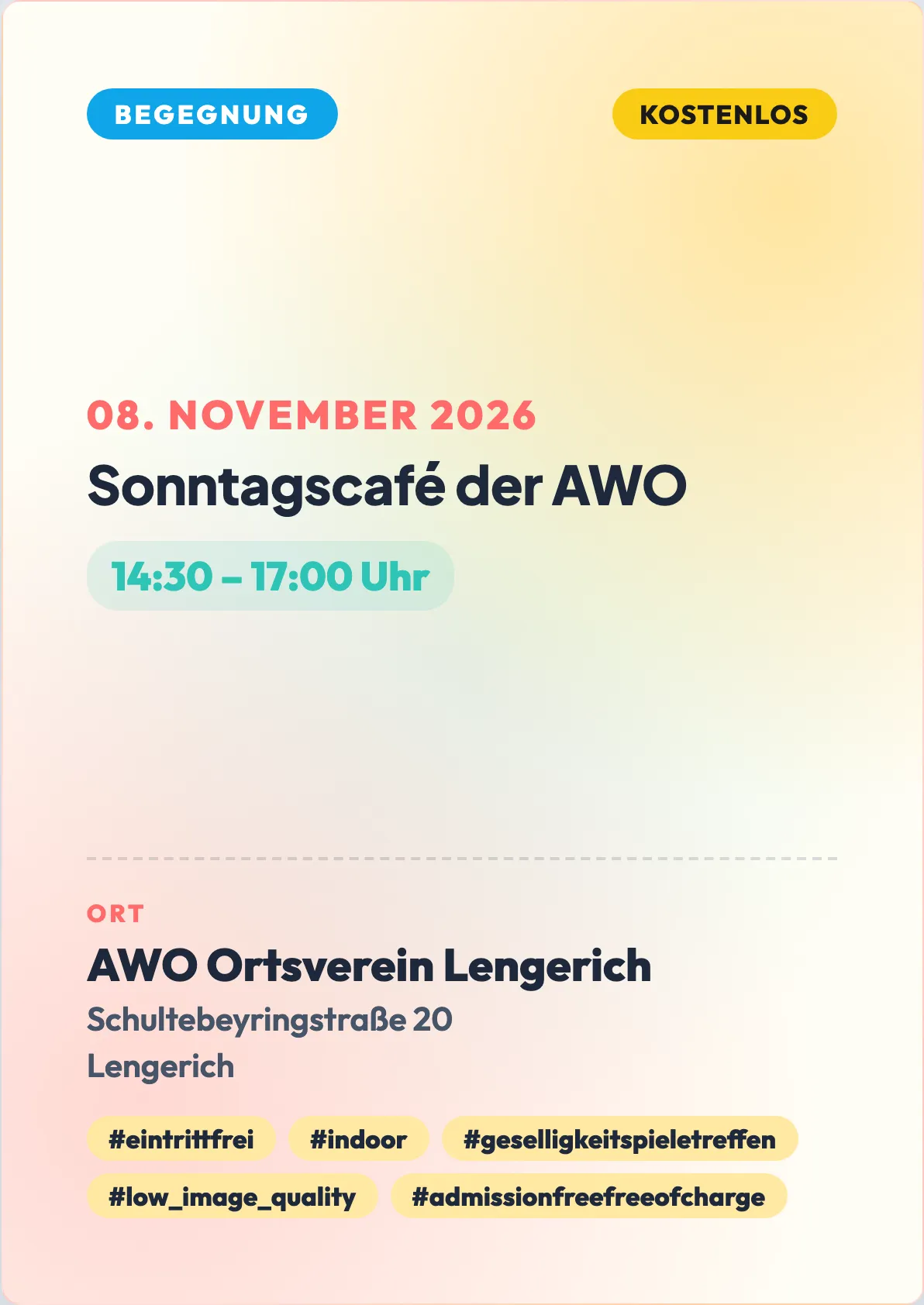 Veranstaltungsflyer