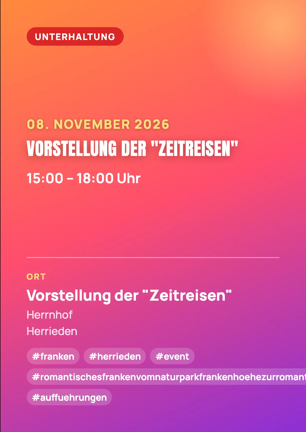 Veranstaltungsflyer