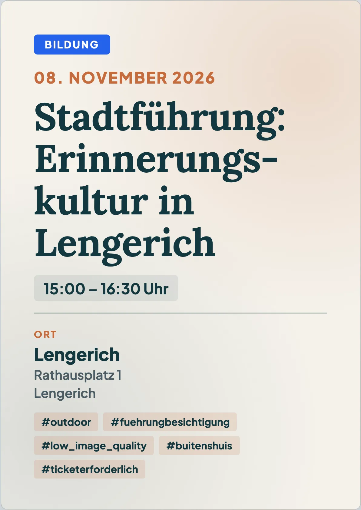 Veranstaltungsflyer