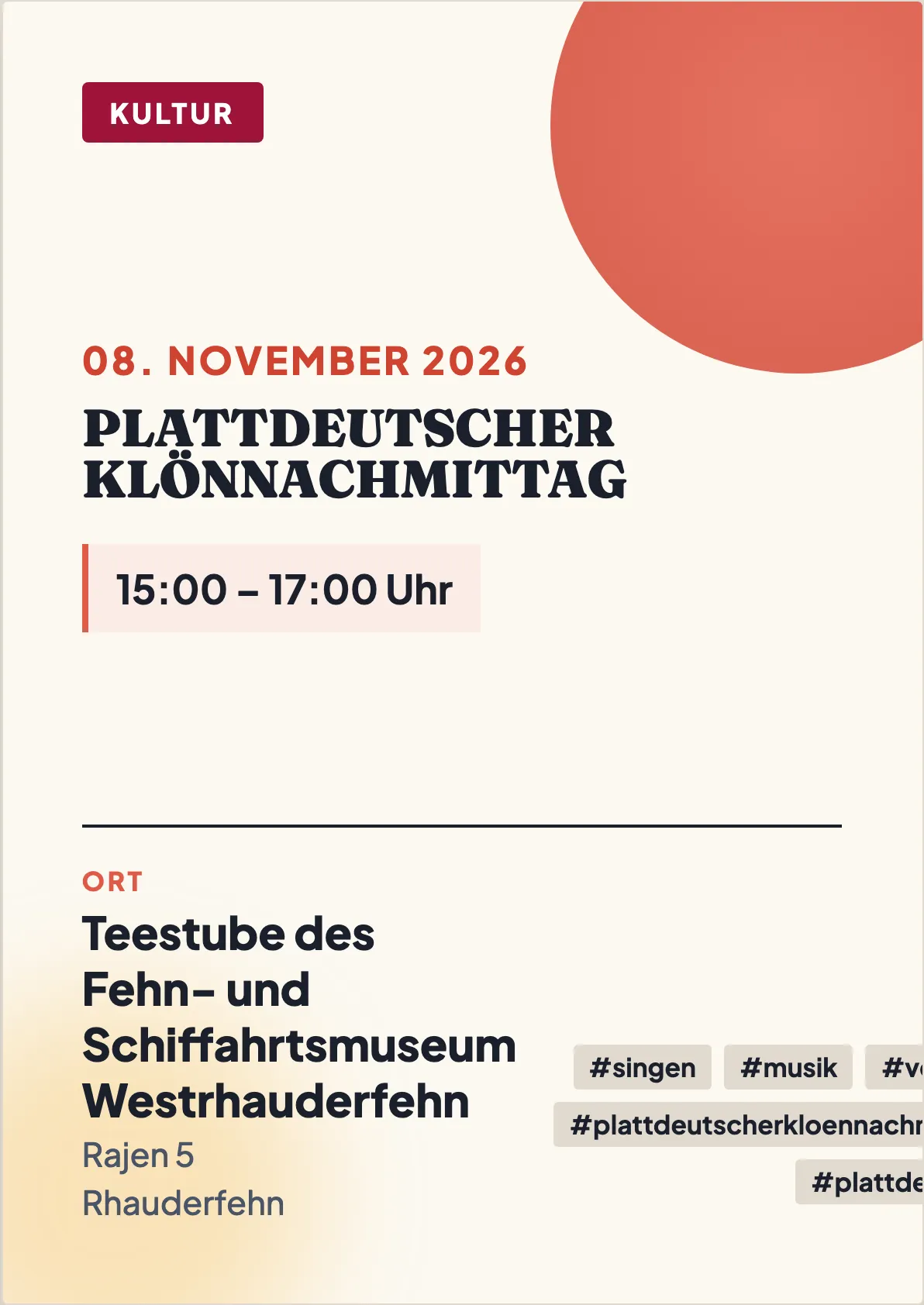 Veranstaltungsflyer
