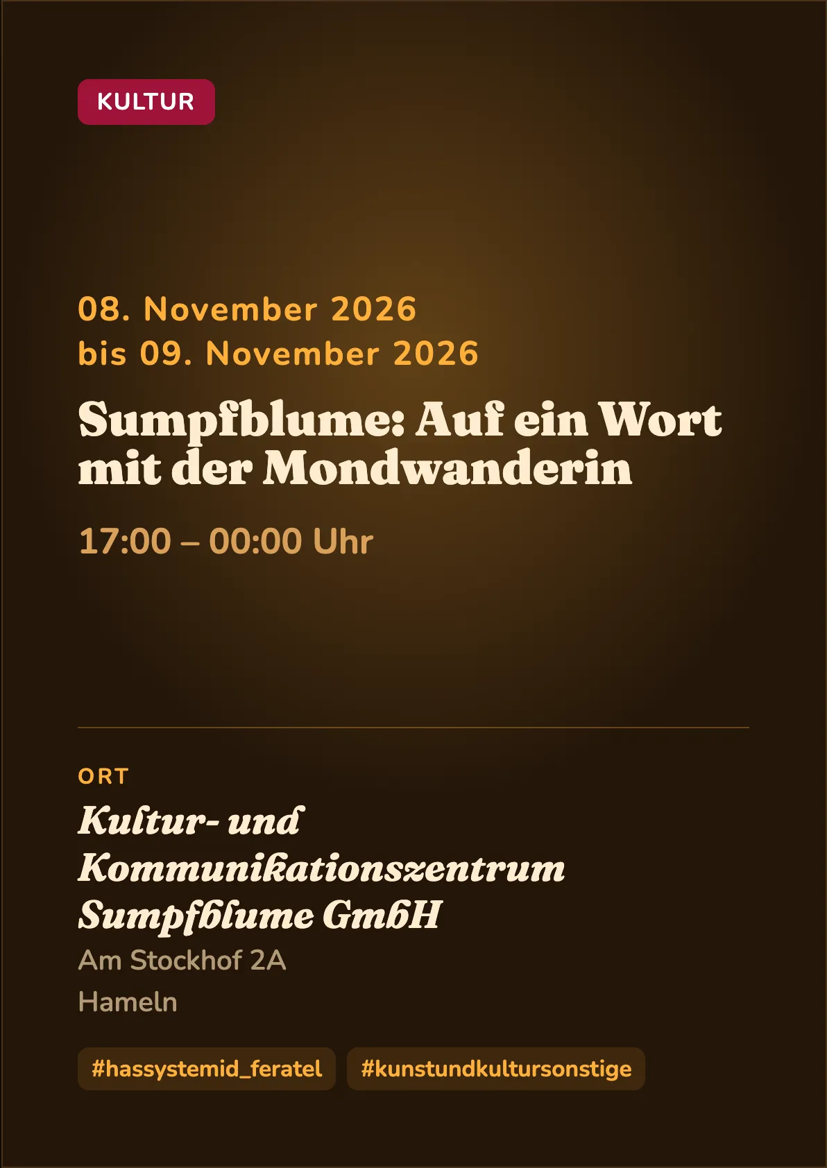 Veranstaltungsflyer
