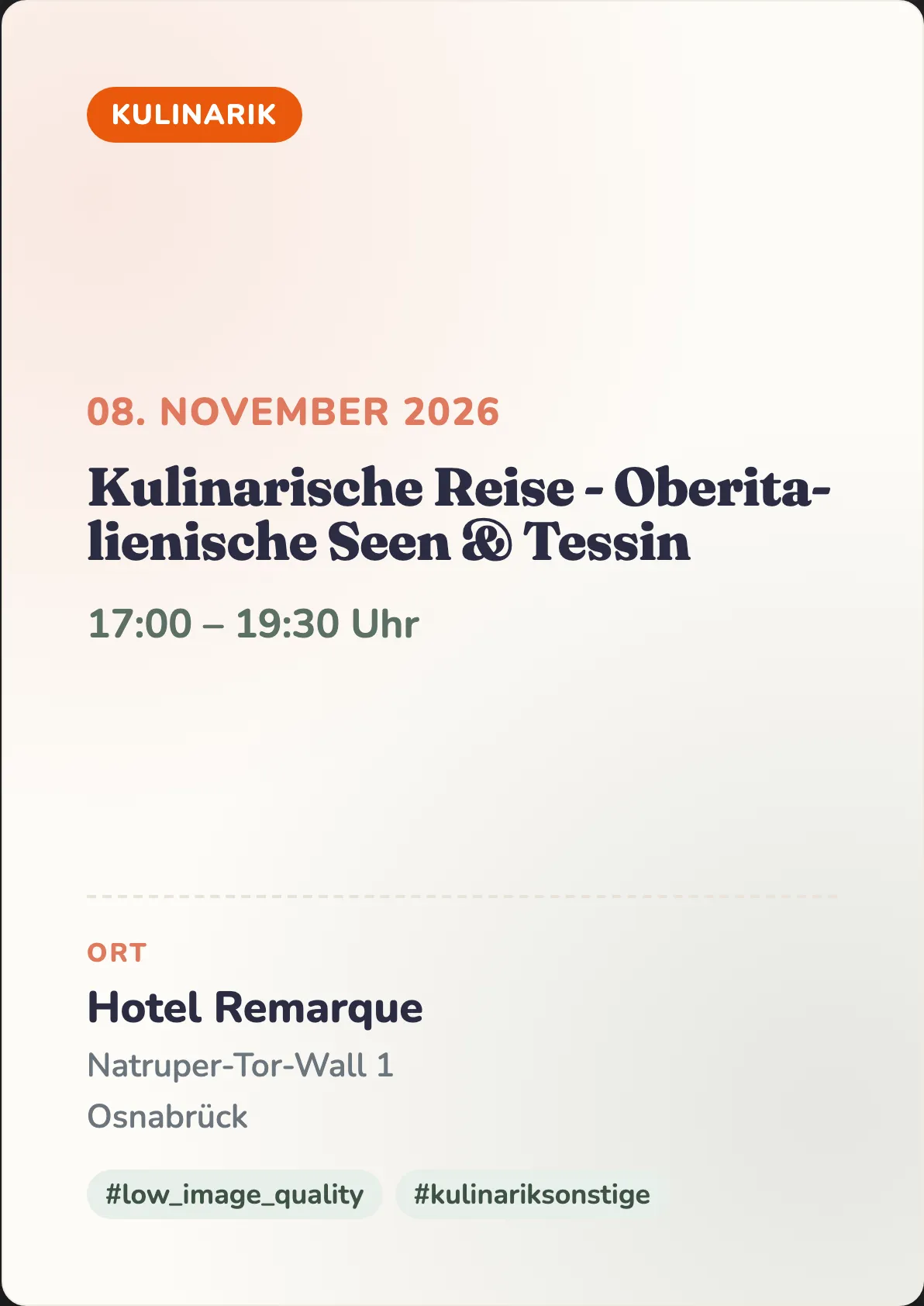 Veranstaltungsflyer