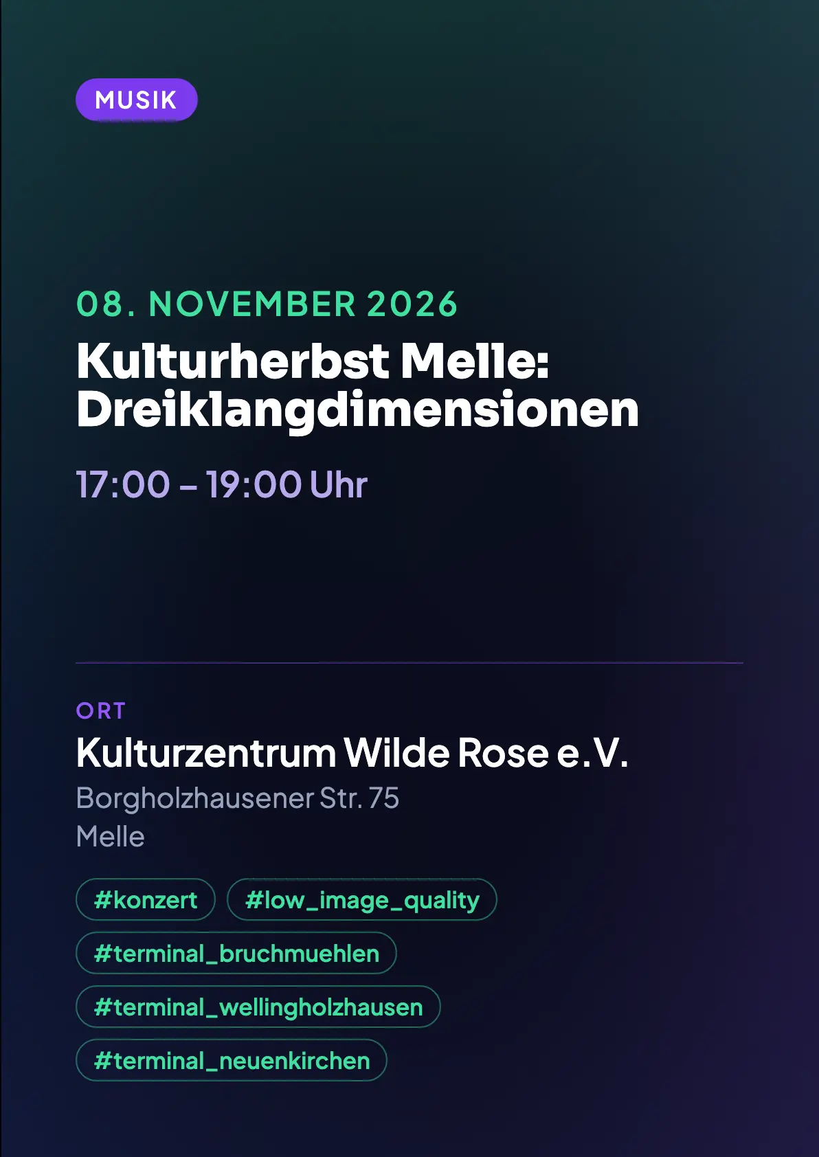 Veranstaltungsflyer