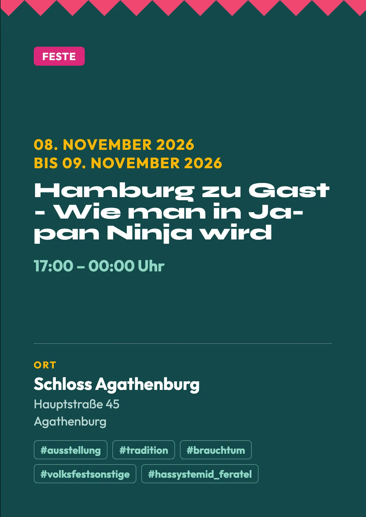 Veranstaltungsflyer