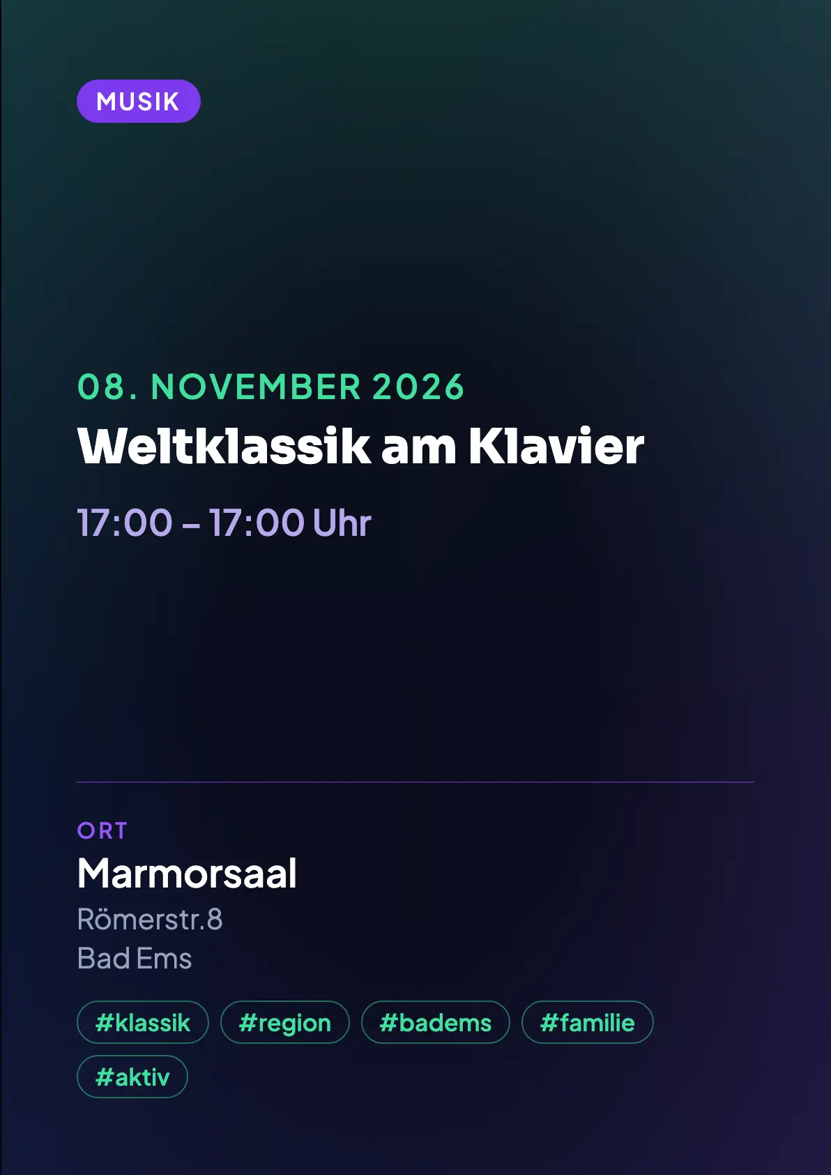 Veranstaltungsflyer