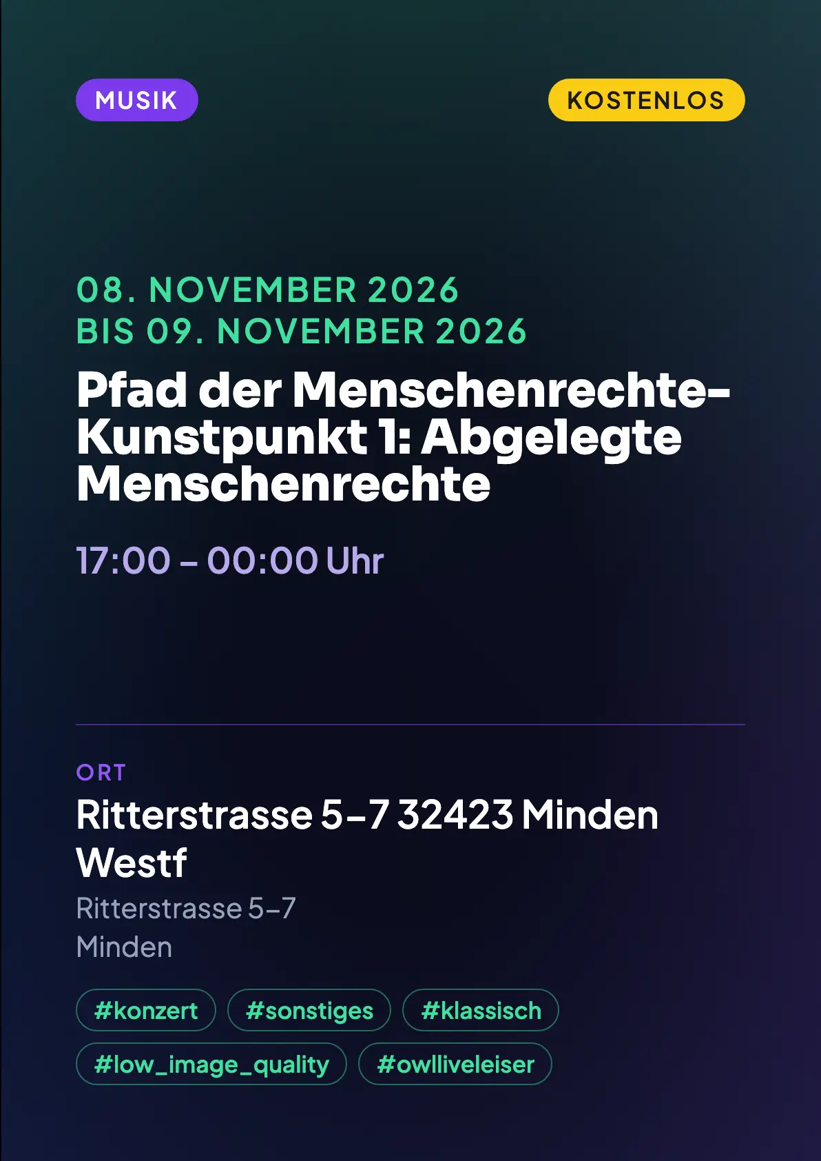 Veranstaltungsflyer