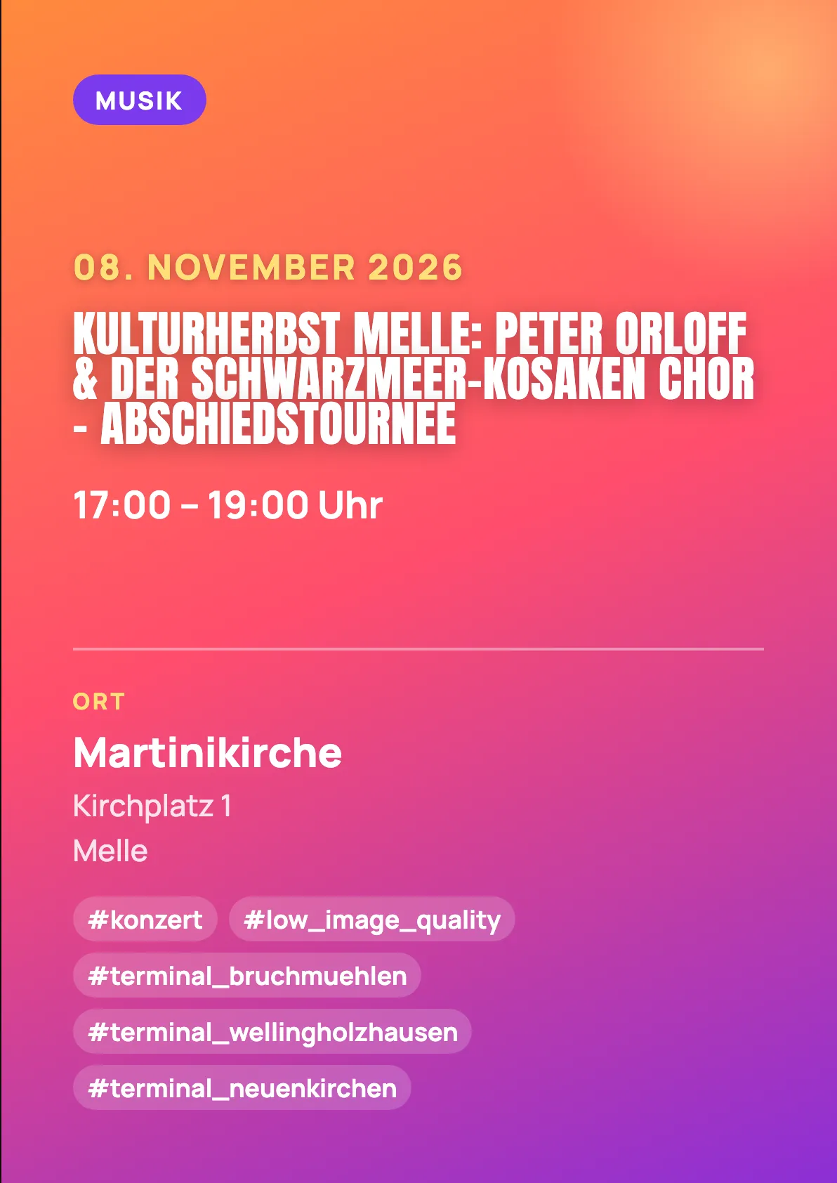 Veranstaltungsflyer