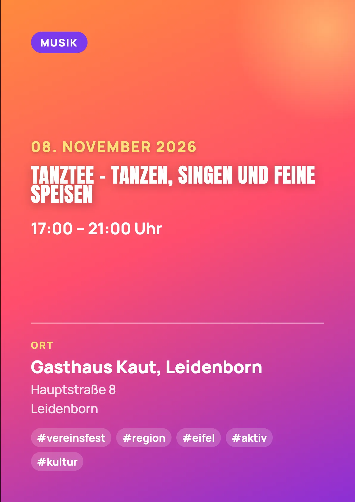 Veranstaltungsflyer