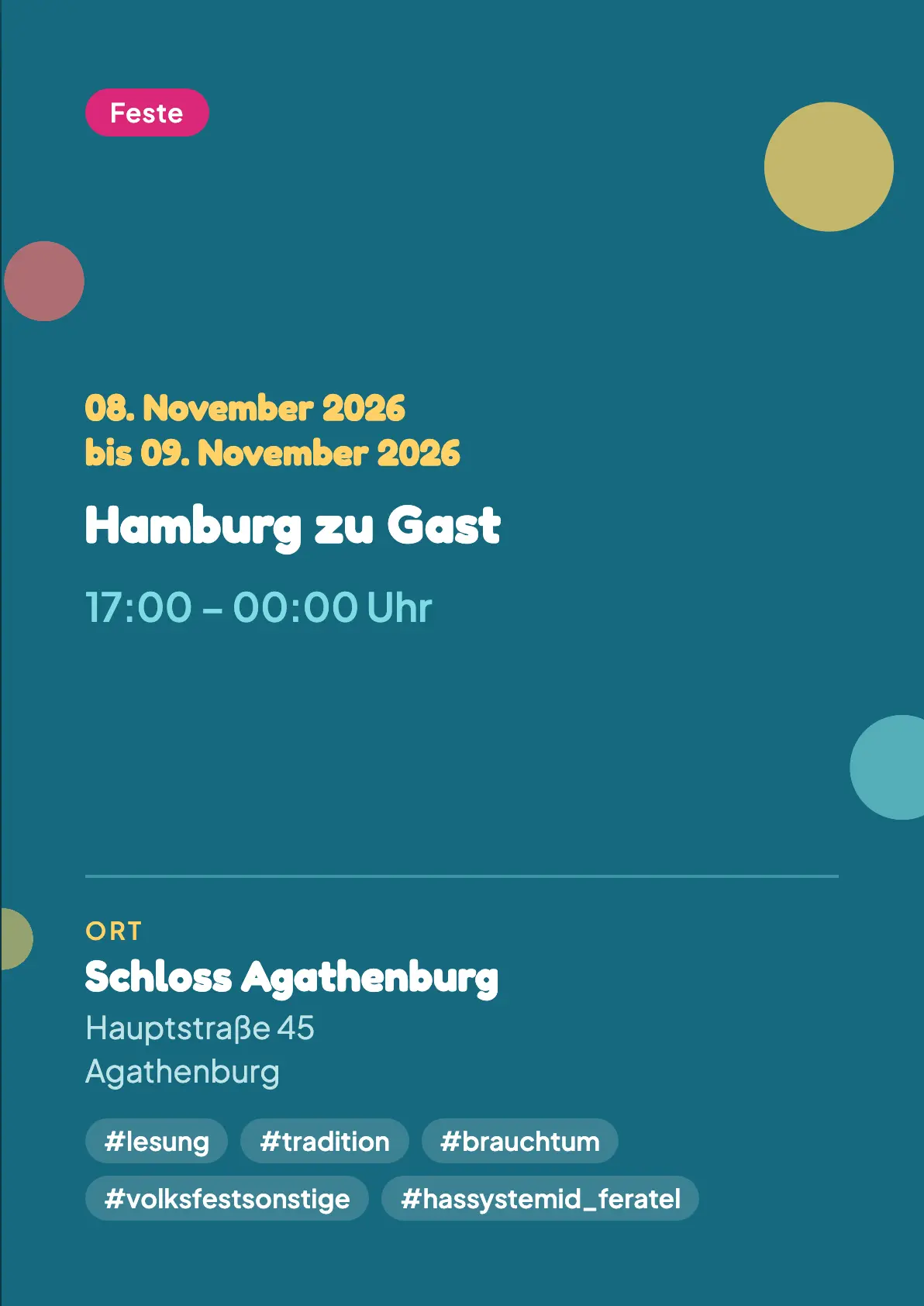 Veranstaltungsflyer