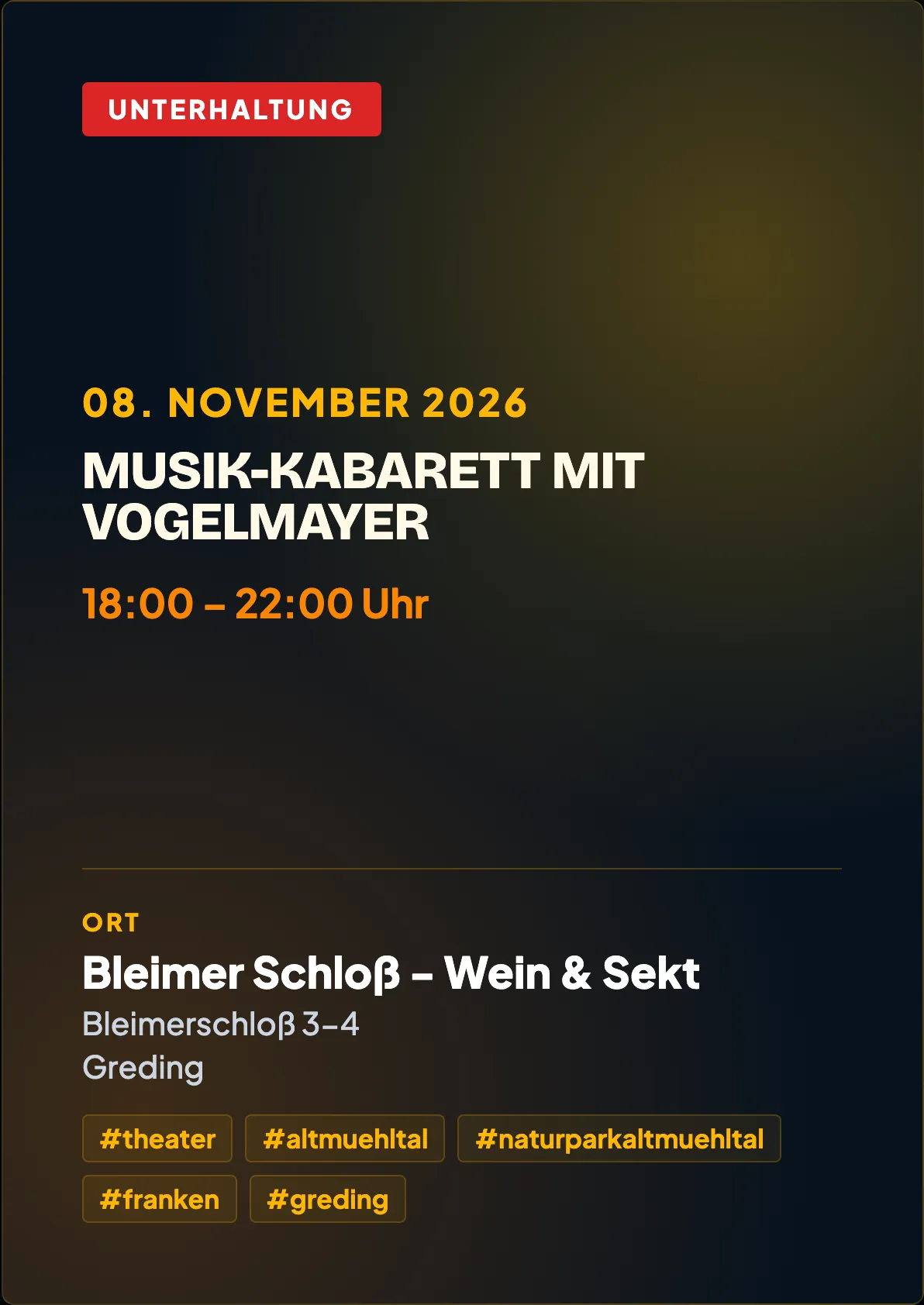 Veranstaltungsflyer