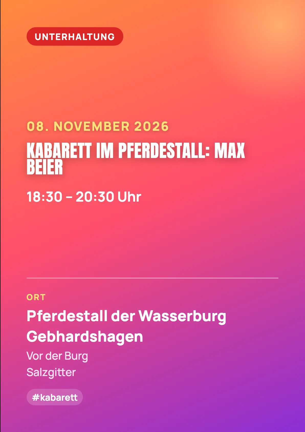 Veranstaltungsflyer