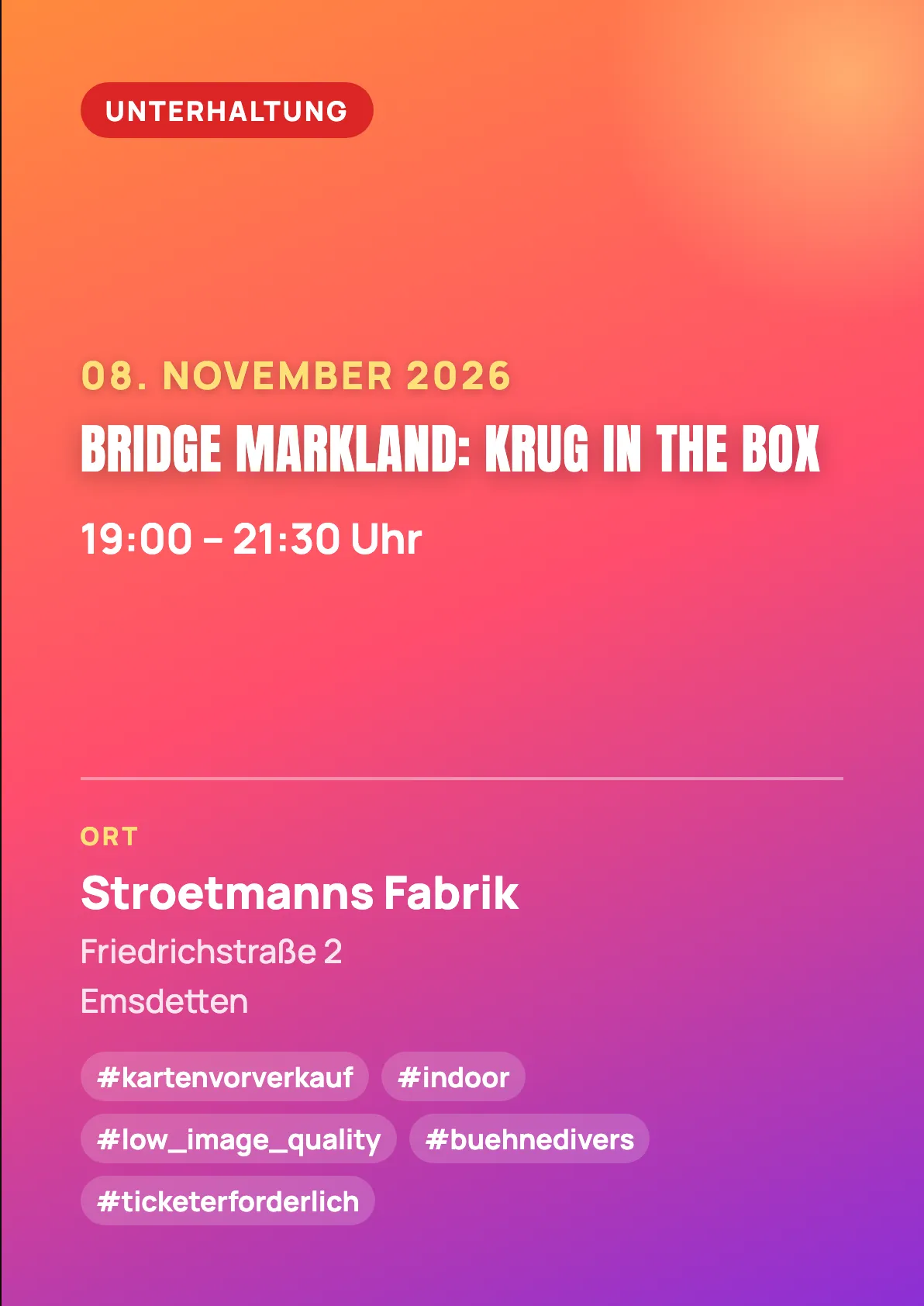 Veranstaltungsflyer