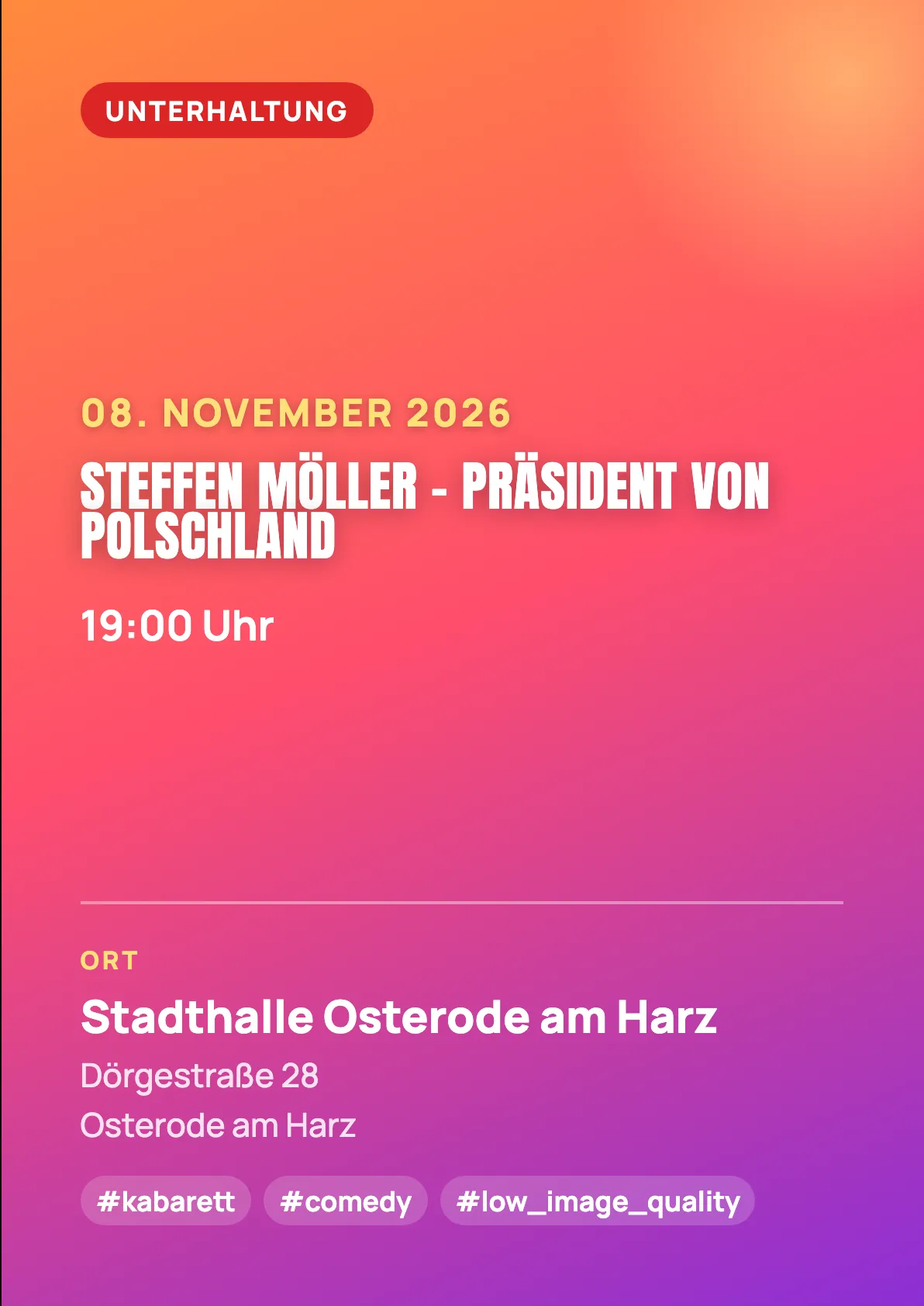 Veranstaltungsflyer