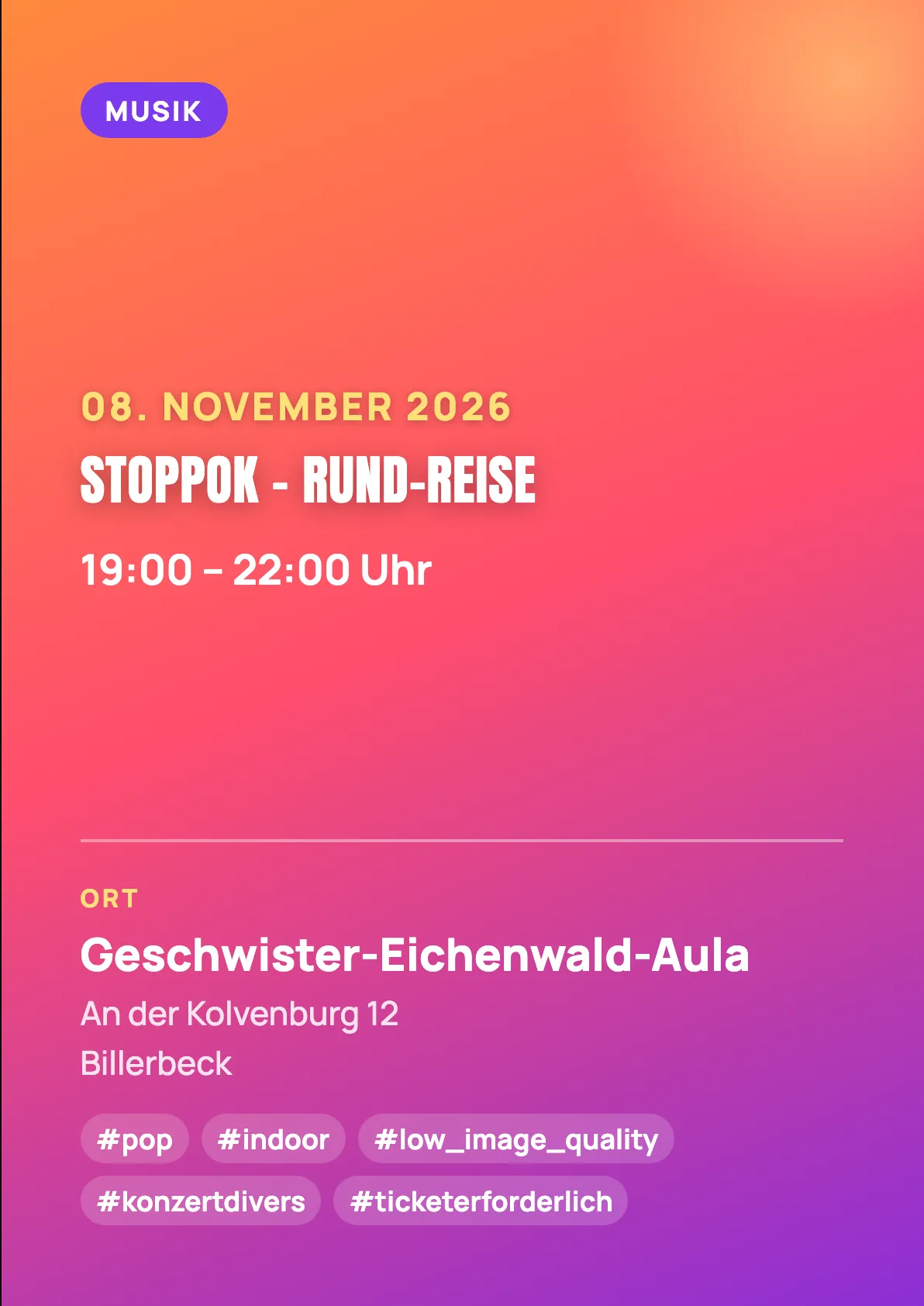 Veranstaltungsflyer