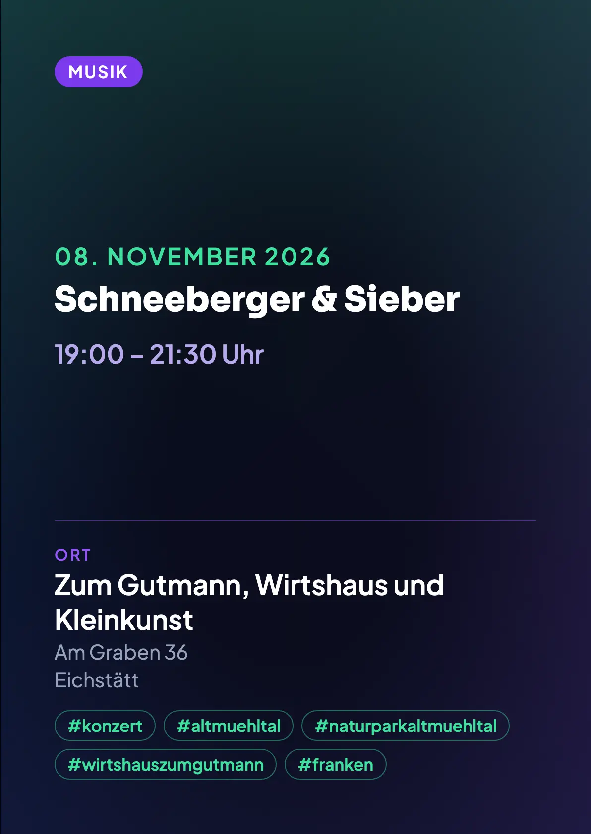 Veranstaltungsflyer