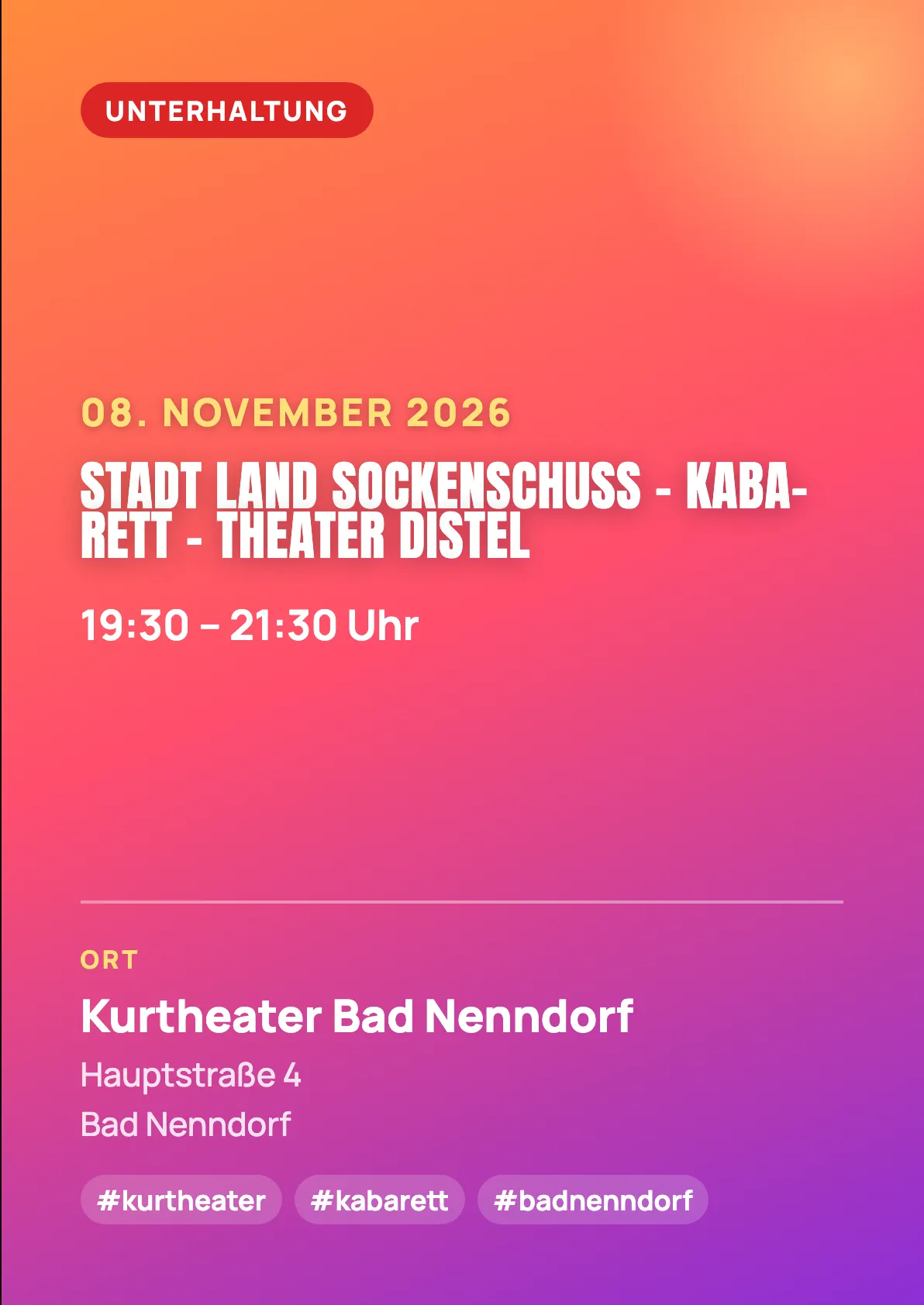 Veranstaltungsflyer