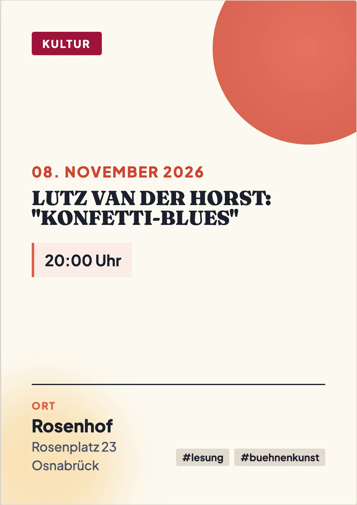 Veranstaltungsflyer