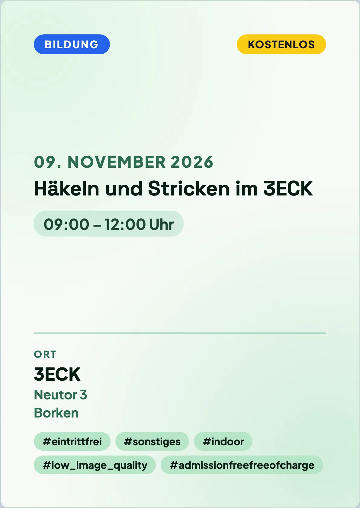 Veranstaltungsflyer