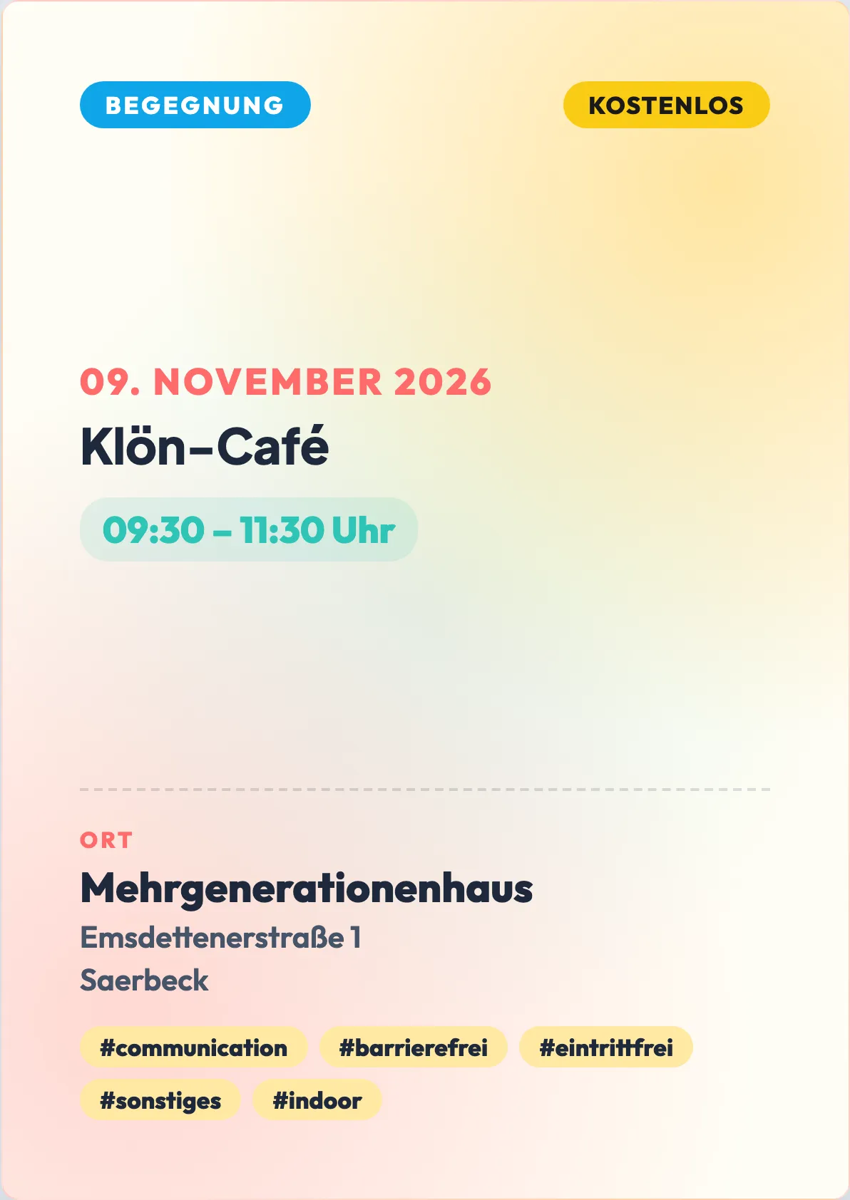 Veranstaltungsflyer