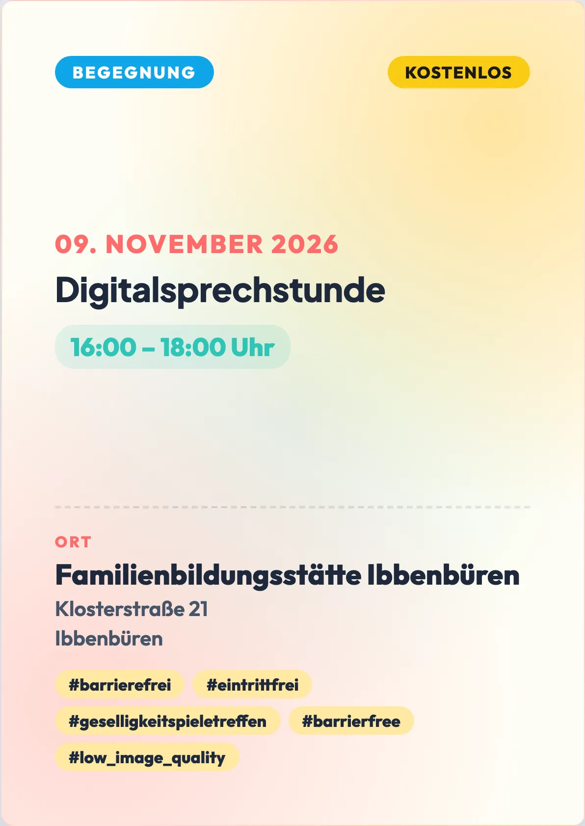 Veranstaltungsflyer
