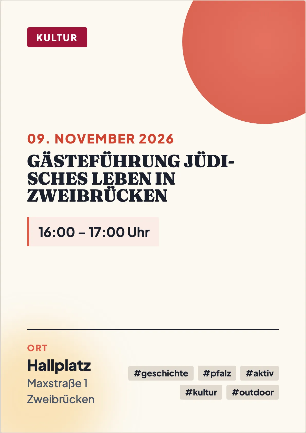 Veranstaltungsflyer