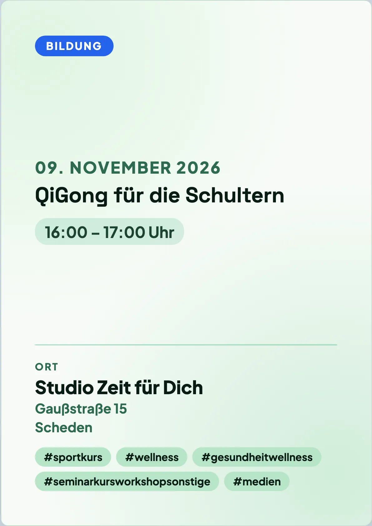 Veranstaltungsflyer