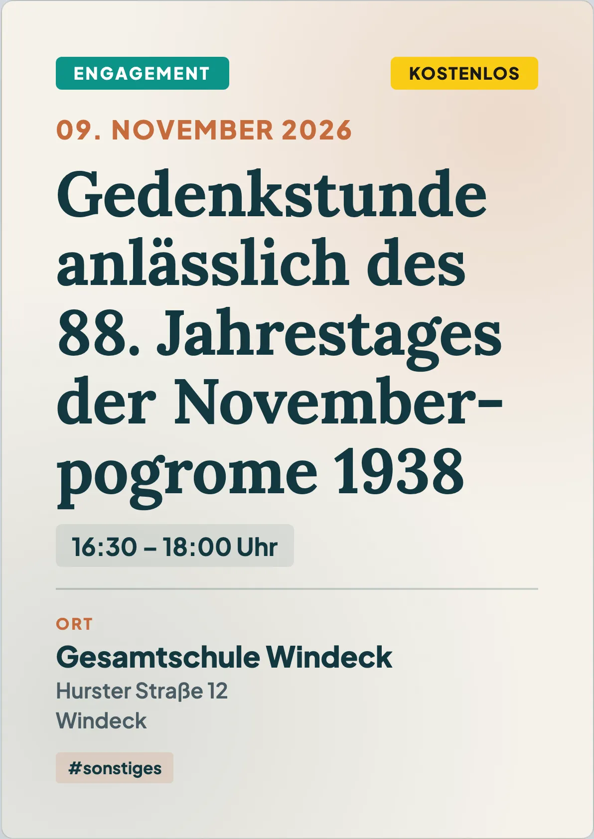 Veranstaltungsflyer