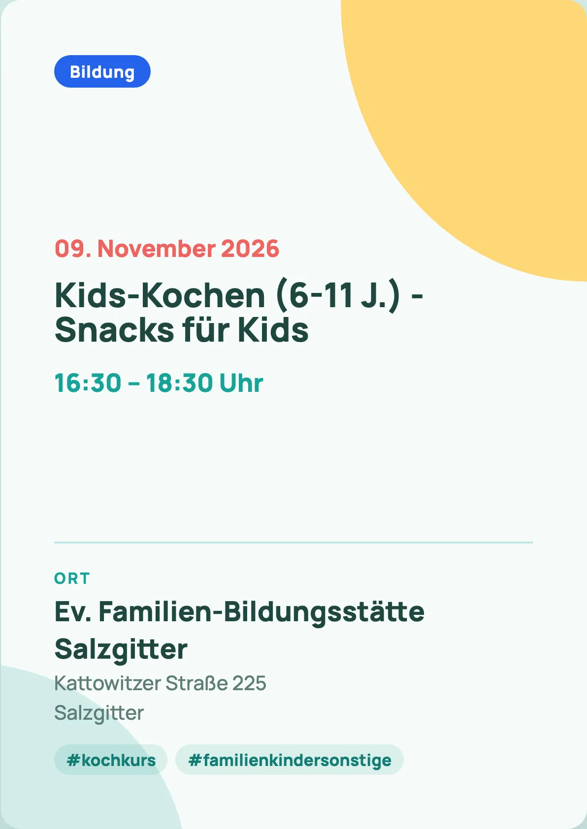 Veranstaltungsflyer