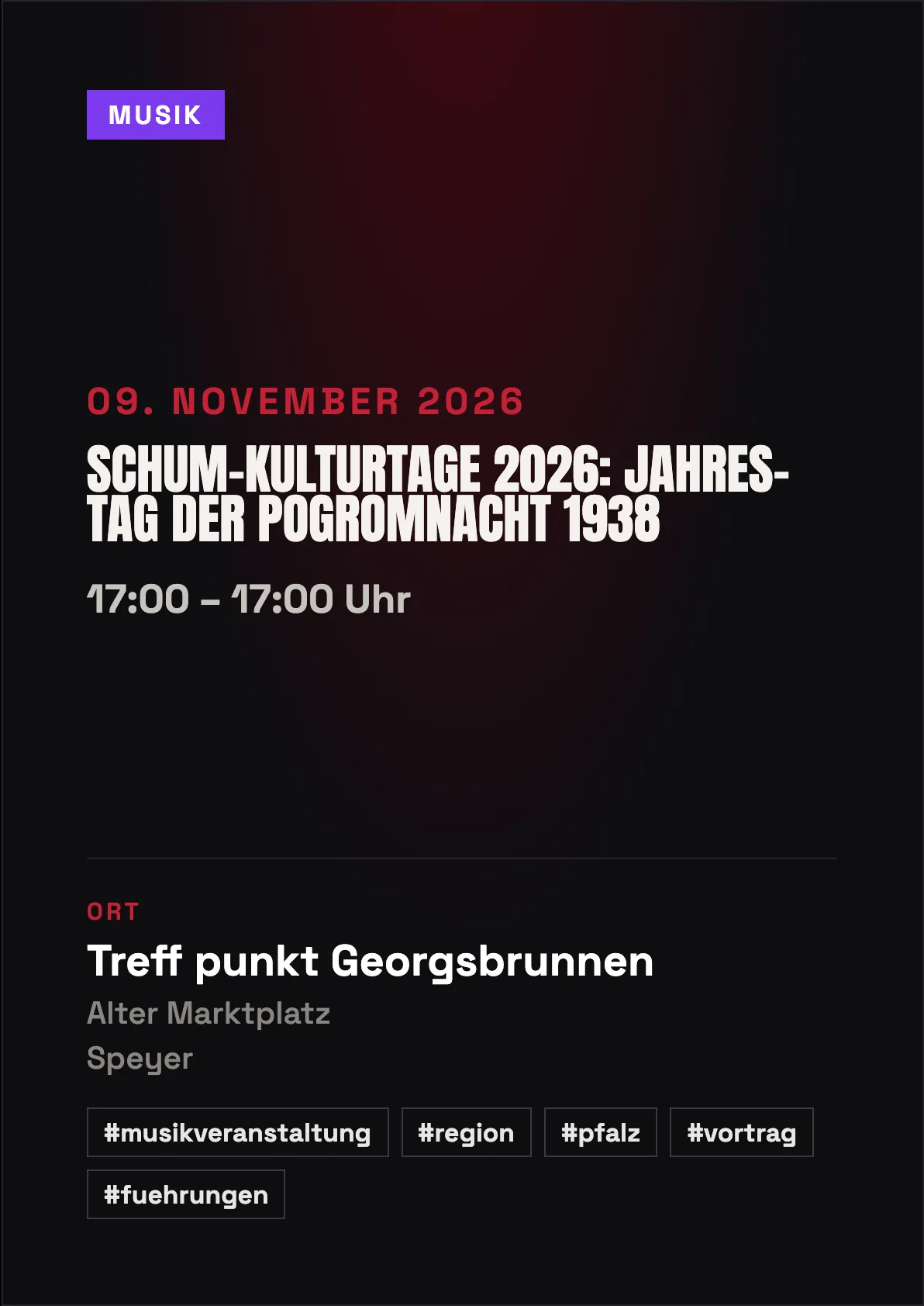 Veranstaltungsflyer