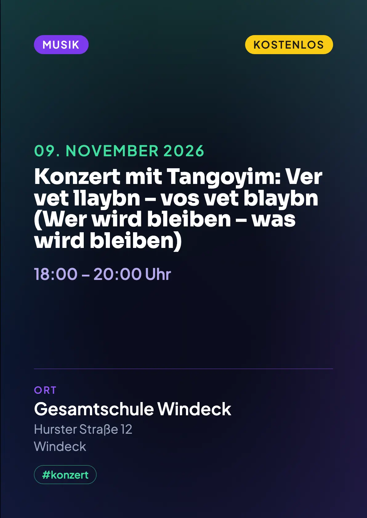 Veranstaltungsflyer