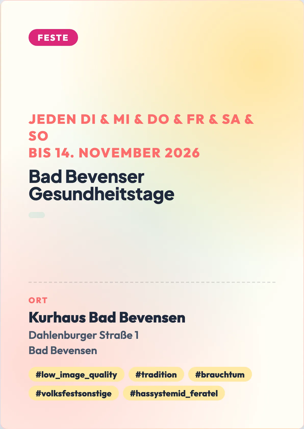 Veranstaltungsflyer