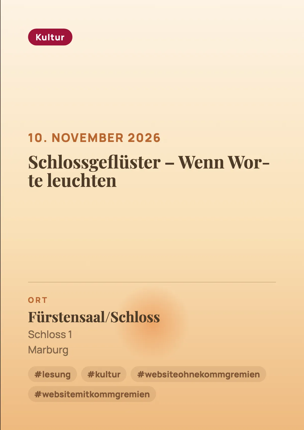 Veranstaltungsflyer