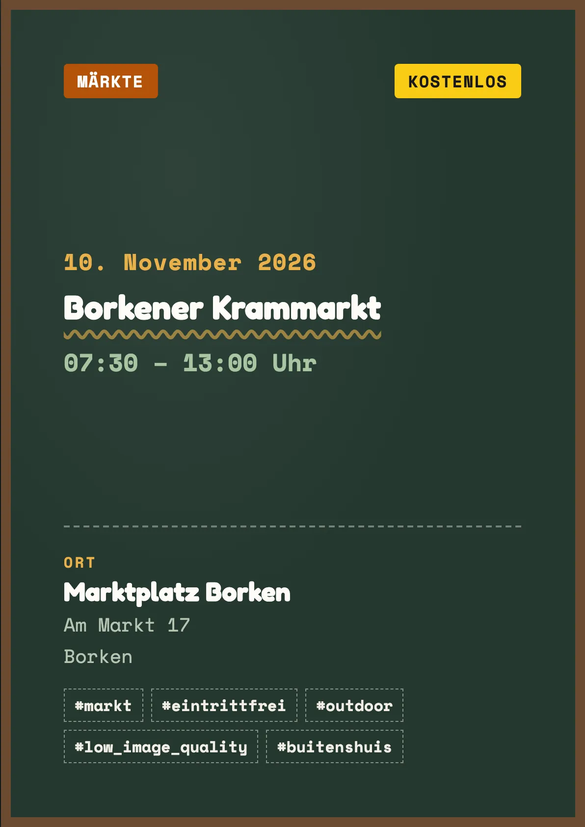 Veranstaltungsflyer