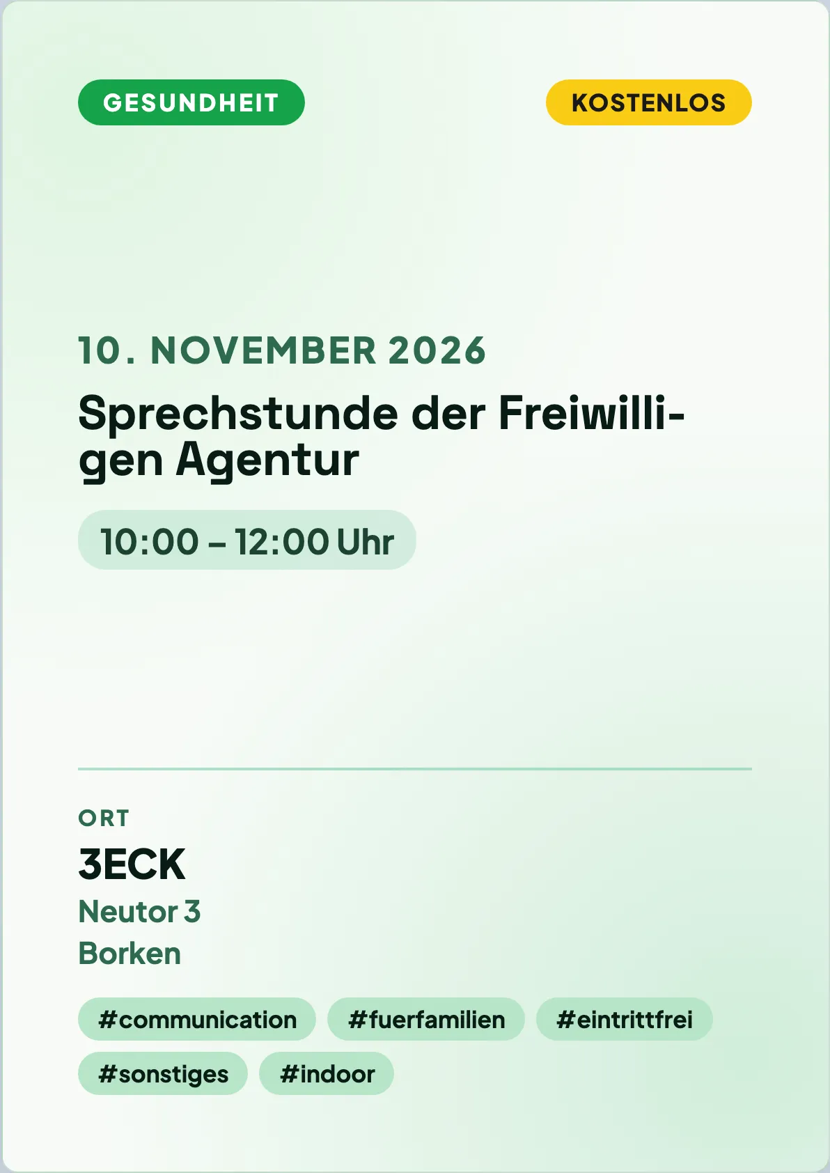 Veranstaltungsflyer
