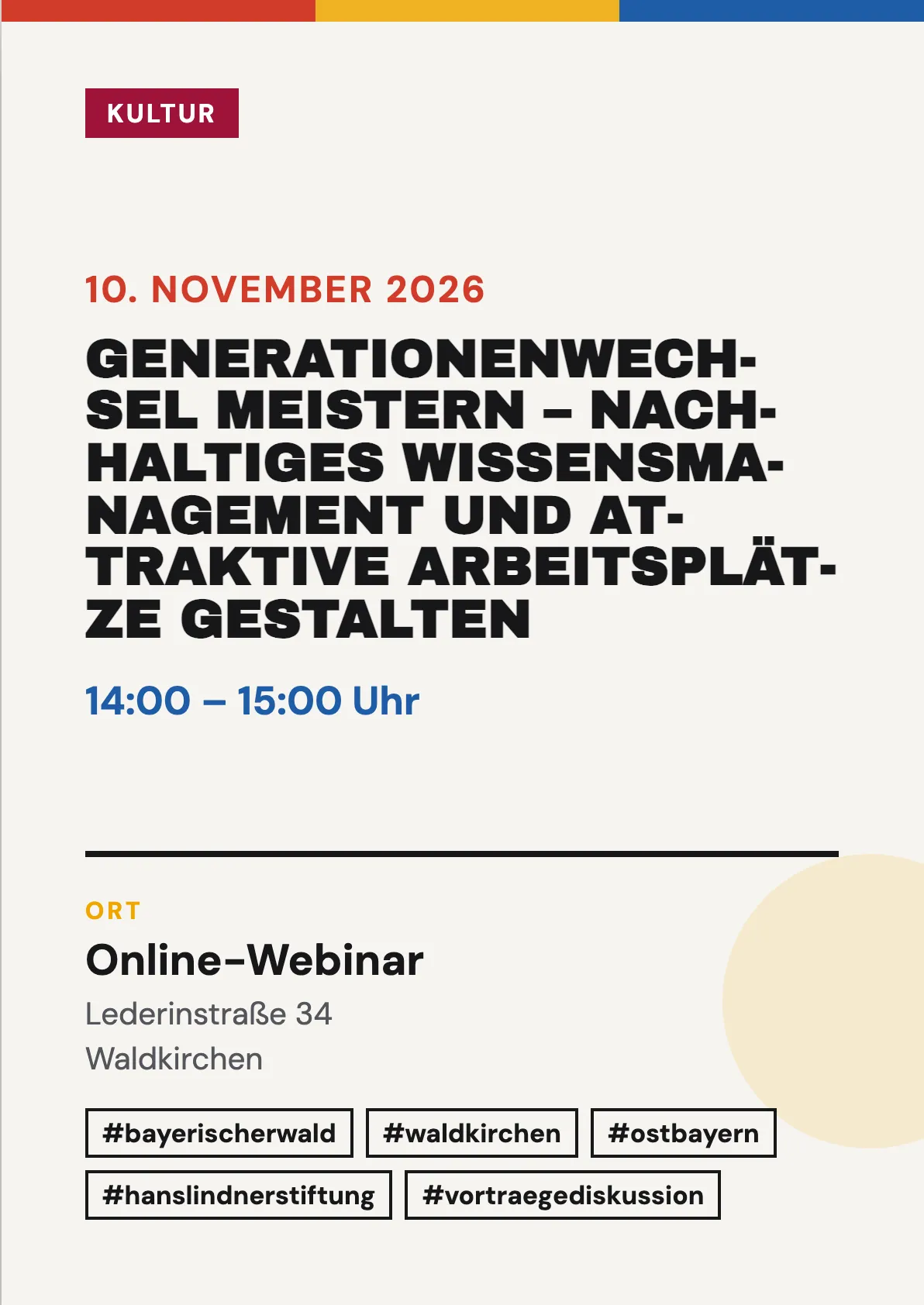Veranstaltungsflyer