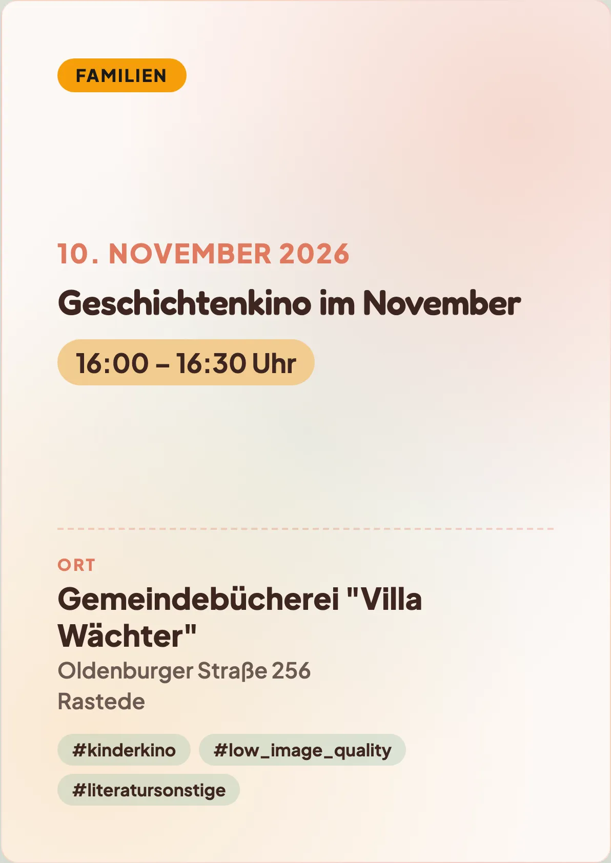 Veranstaltungsflyer