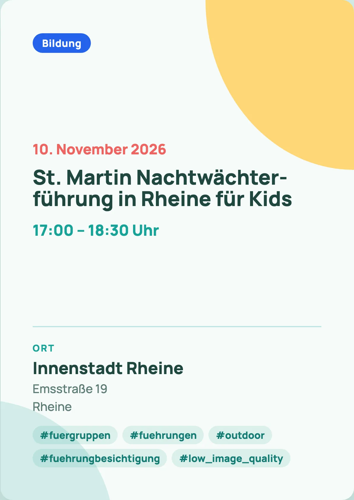 Veranstaltungsflyer
