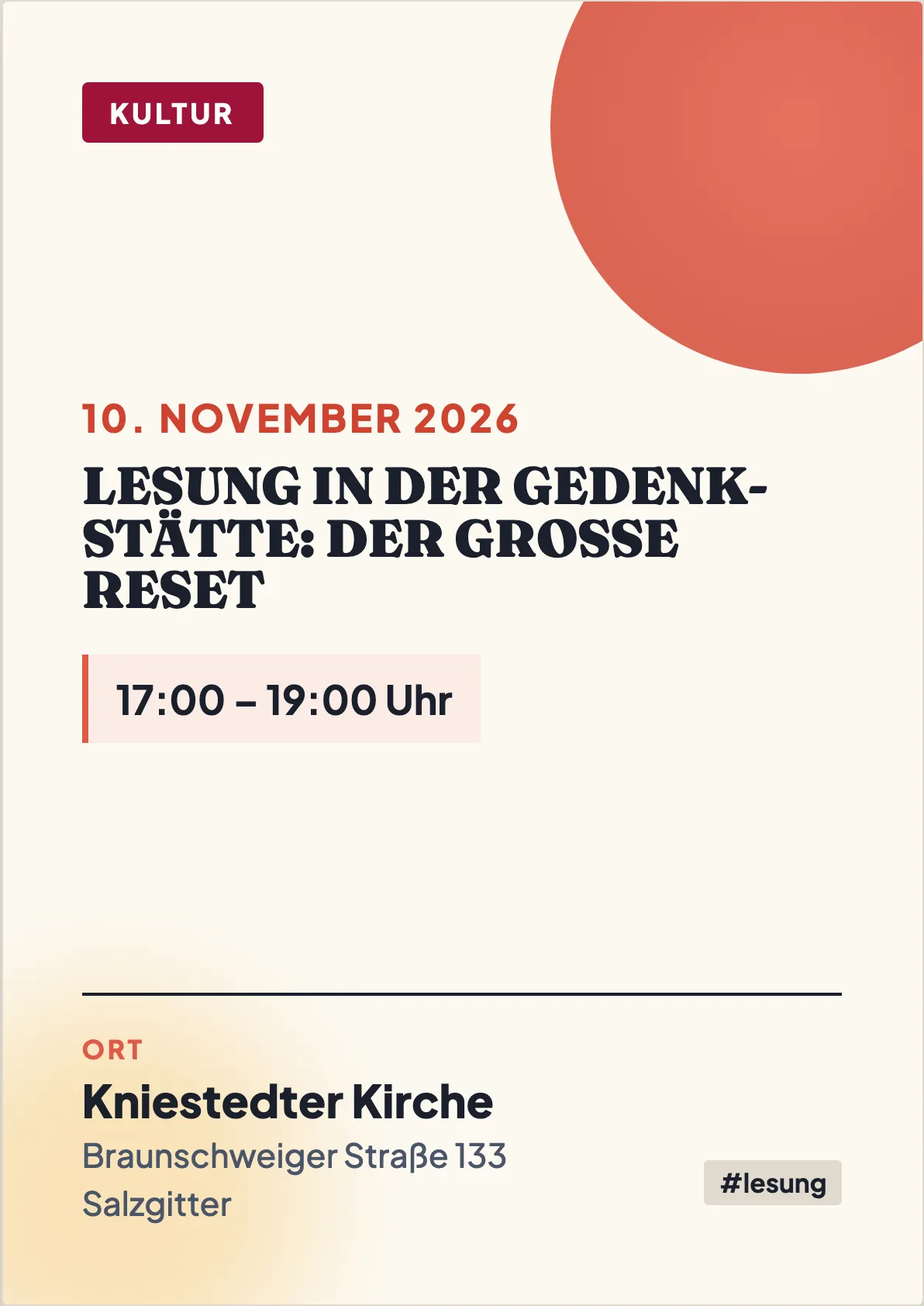 Veranstaltungsflyer