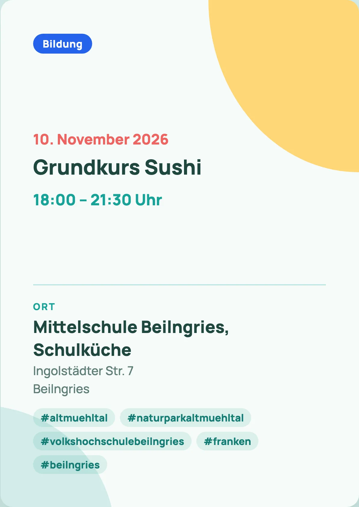 Veranstaltungsflyer